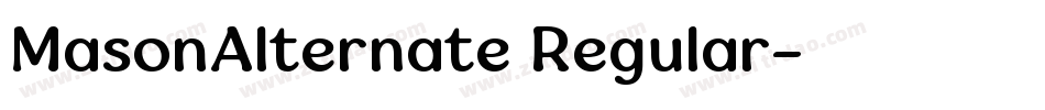 MasonAlternate Regular字体转换